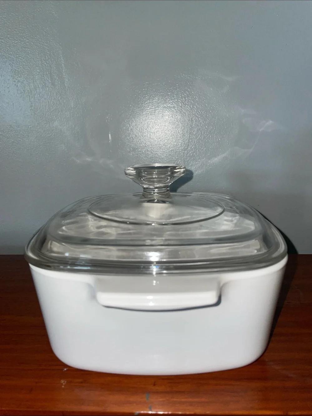 Vintage CorningWare Blue Dusk A-2-B 2L Casserole Dish Glass Lid USA